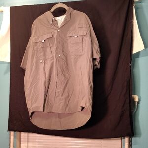 Columbia Gray Casual Button Down Shirt